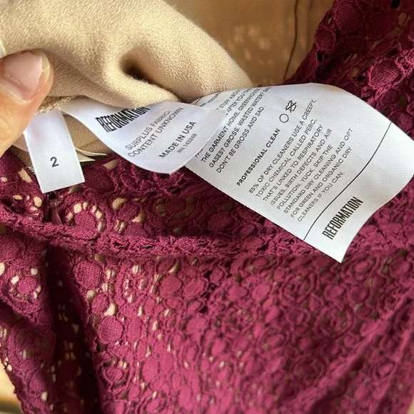 Reformation Purple Lace Maxi Dress 2 - Picture 5 of 5